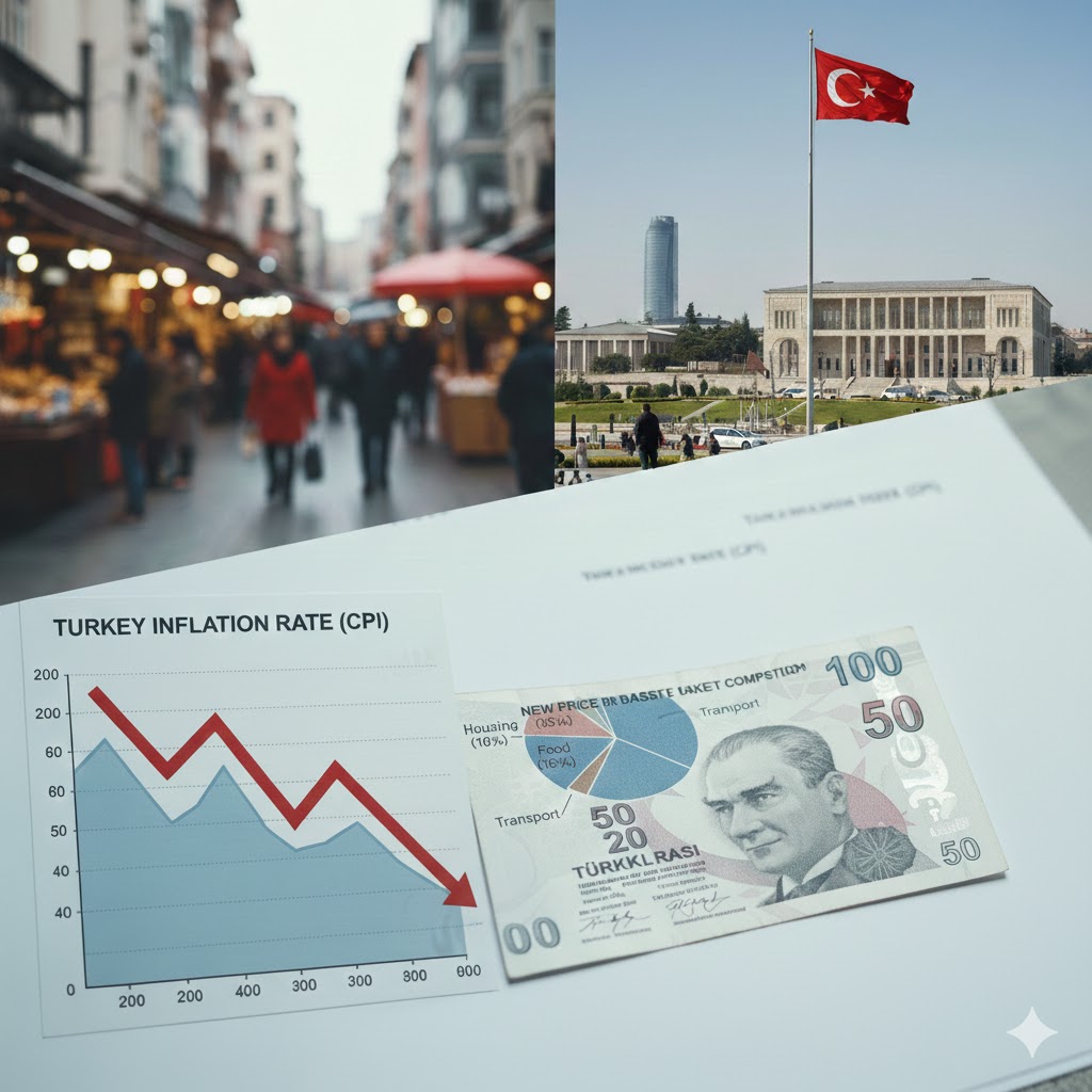 تباطؤ معدلات التضخم في تركيا وإعادة هيكلة حساب الأسعار
