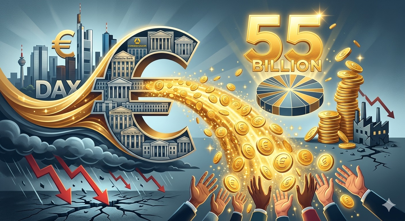 شركات داكس الألمانية توزّع أرباحاً تصل إلى 55 مليار يورو رغم الأزمة الاقتصادية