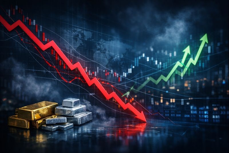 ليه انهارت أسعار الذهب والفضة بسرعة؟