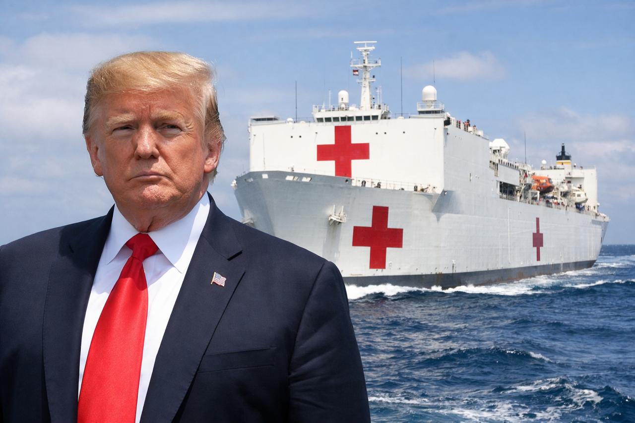 ترامب يعلن خطة لإرسال مستشفى عائم إلى غرينلاند