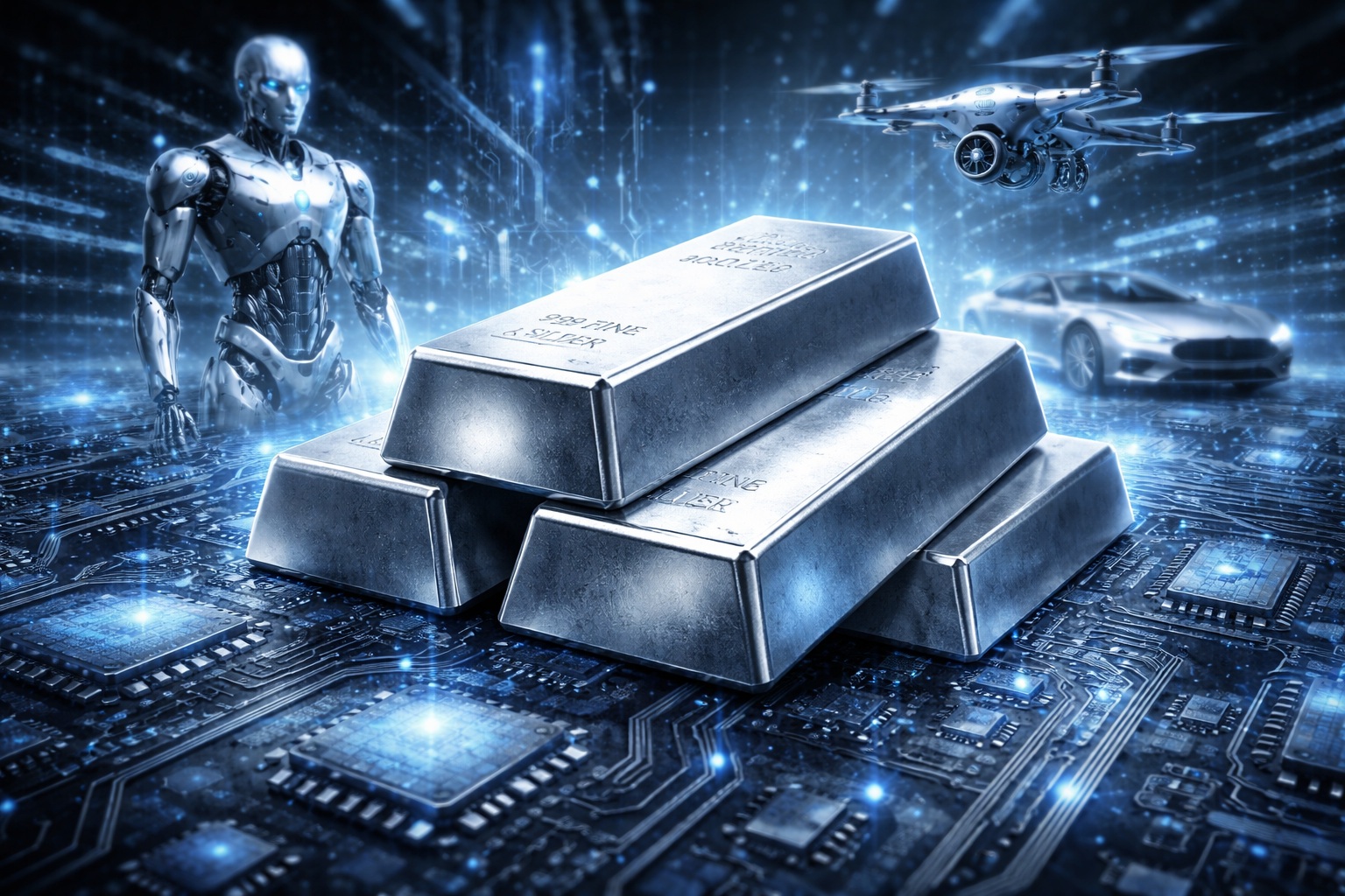 ليه اخترقت الفضة 100 دولار وشو علاقة الذكاء الإصطناعي؟