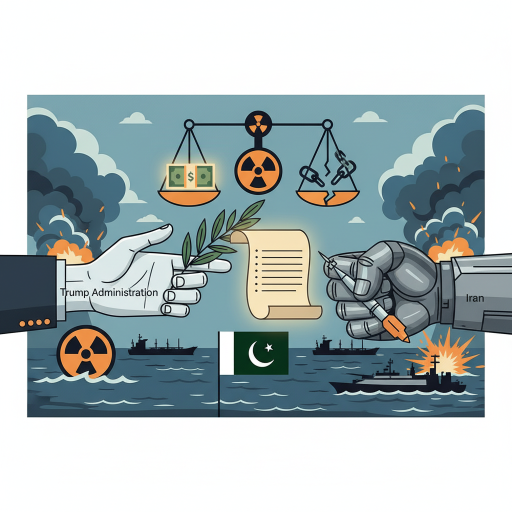 مقترح أميركي للسلام من 15 بنداً يقابله تخفيف إيران القيود على مضيق هرمز