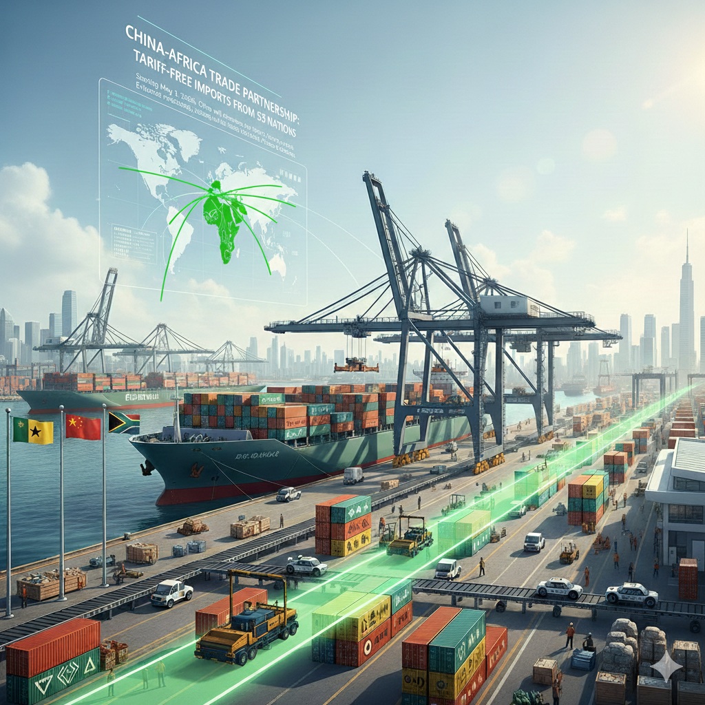 إعفاء جمركي صيني لواردات 53 دولة أفريقية