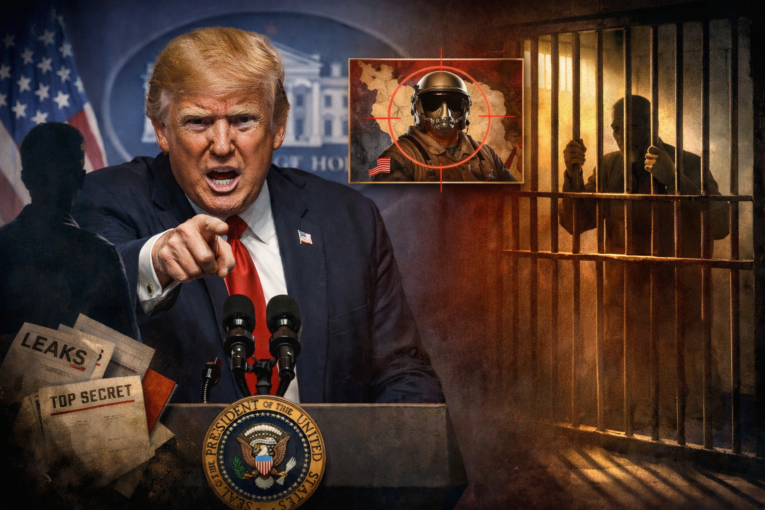 ترامب يهدد بسجن مؤسسة إعلامية لكشفها معلومات عن طيار مفقود في إيران: صراع بين الأمن القومي وحرية الصحافة